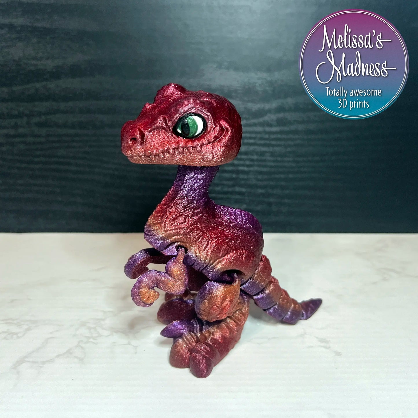 Velociraptor in Merlot Sunset