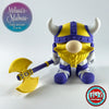 Viking Gnome - Articulating 3D Printed Humanoid Figurine | Made in Montana | Flexi Factory Design
