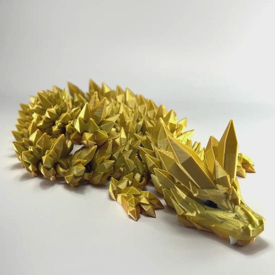Crystal Dragon in Pot of Golds