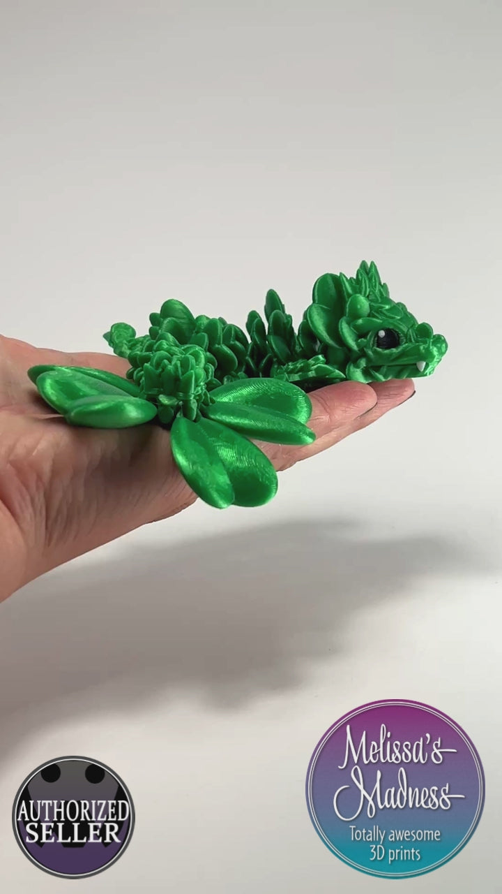 Clover Baby Dragon in Green