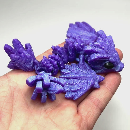 Tiny Flying Serpent in Witch's Brew Flexible Desk Fidget Articulating Movement Demonstration Display Piece